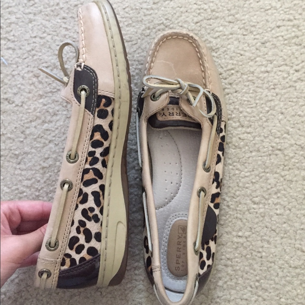 Cheetah sperry women’s shoe